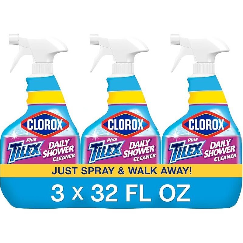 12-Pack Clorox Plus Tilex Daily Shower Cleaner, Unscented 32oz
