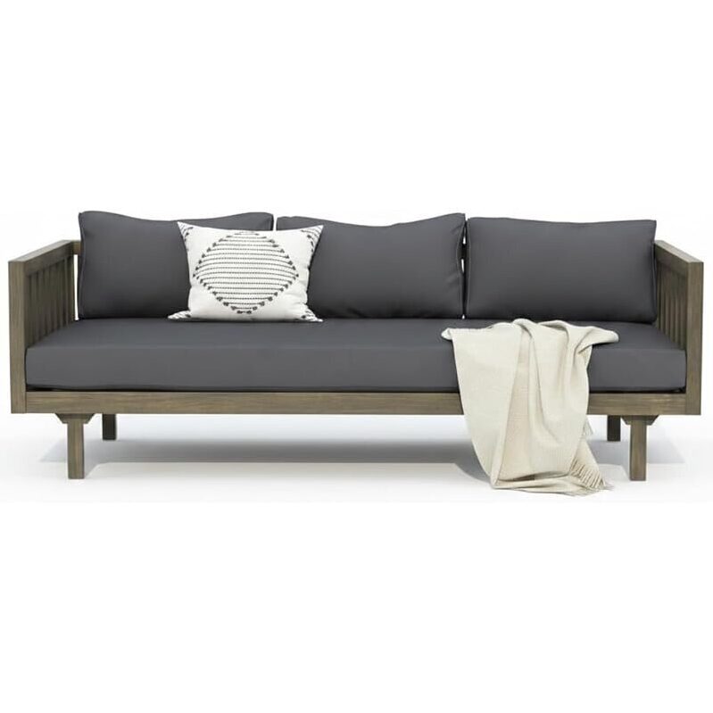 Christopher Knight Home Claremont Outdoor 3 Seater Acacia Wood Daybed - Durable & Elegant