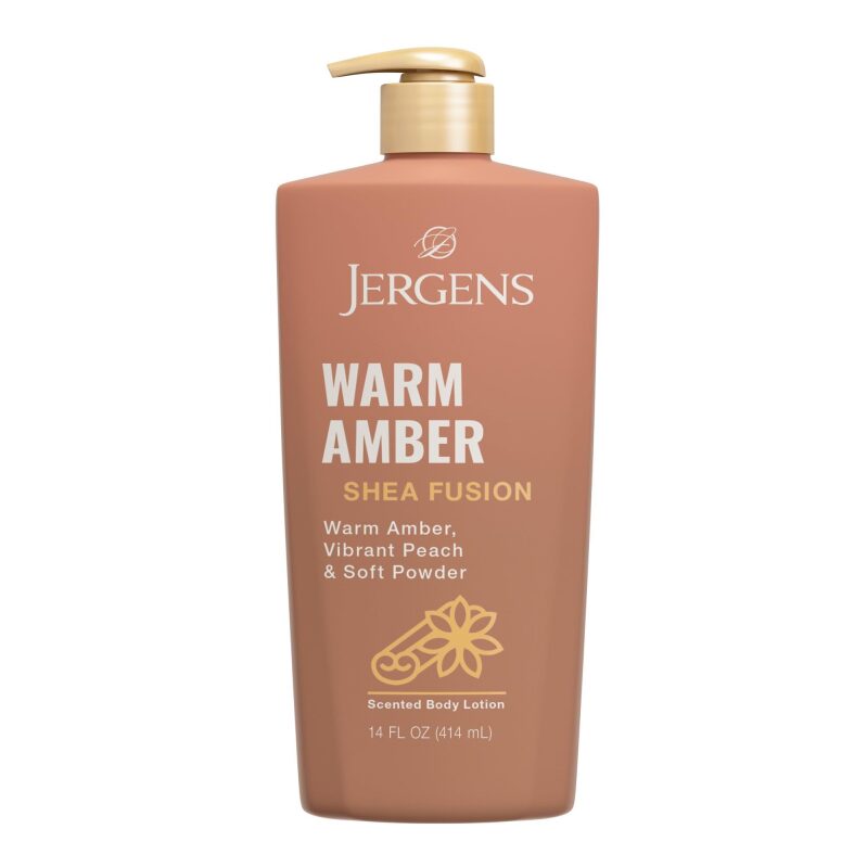Jergens Shea Fusion Warm Amber Scented Lotion 14oz - Nourishing Body Lotion