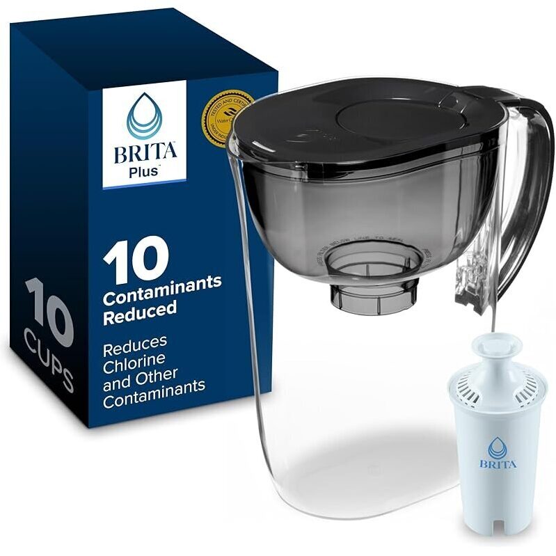 BritaPlus 10 Cup Water Filter Pitcher - Great Taste, Great Savings