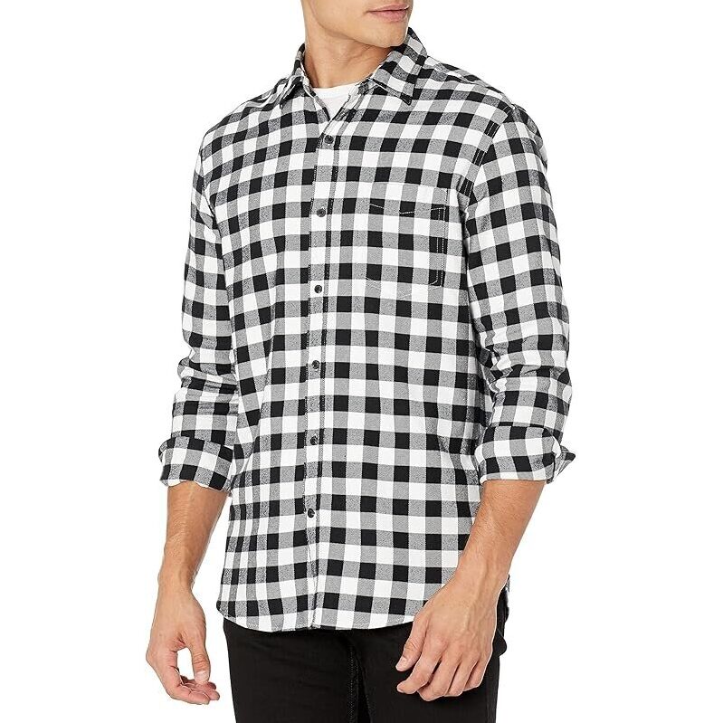 Amazon Essentials Men's Regular-Fit Long-Sleeve Flannel Shirt