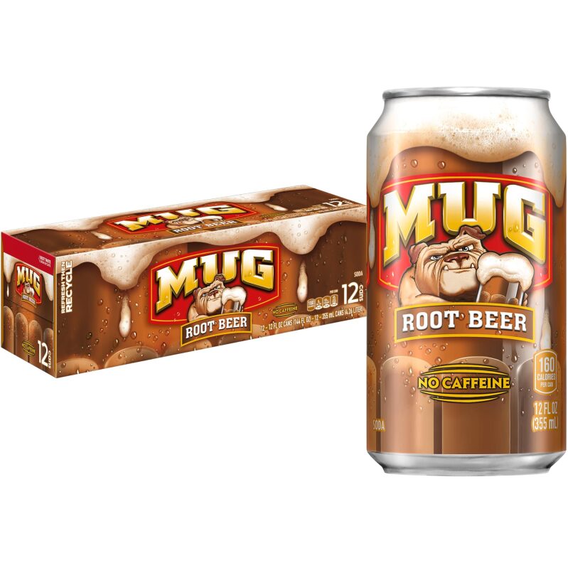 48-Pack Mug Root Beer Soda 12oz