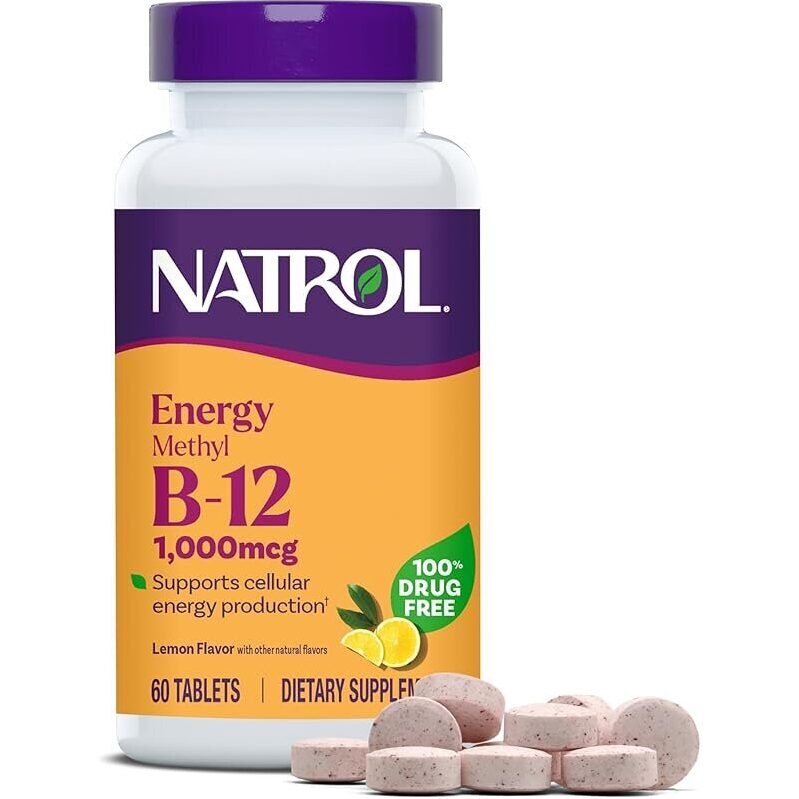 Natrol Methyl Vitamin B-12 1000 mcg - 60 Chewable Tablets