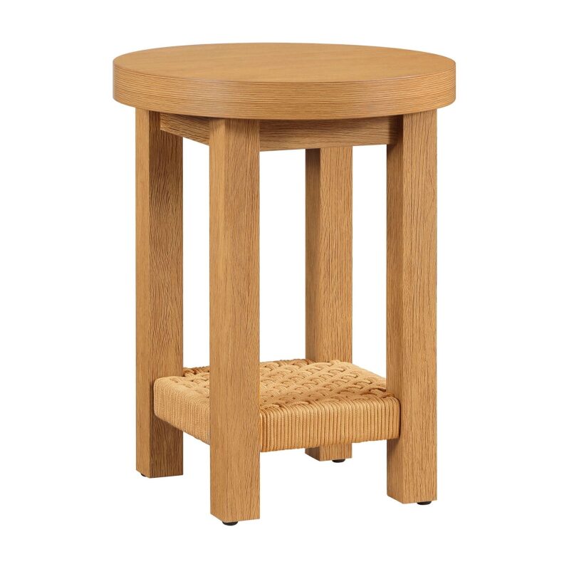 Vista Woven Coastal End Table - Perfect for Any Space