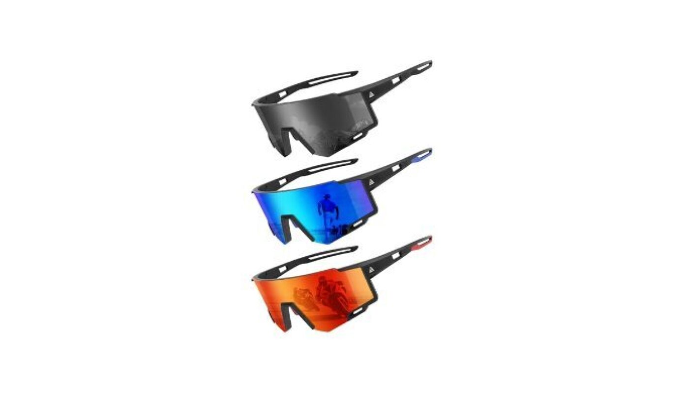 KALIYADI Men's Sports Sunglasses: Ideal for Cycling, Golf, and Fishing