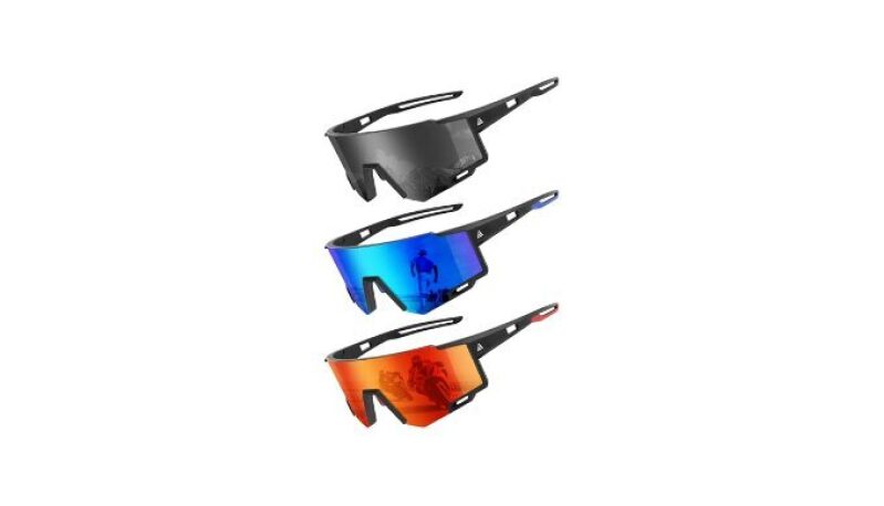 KALIYADI Men's Sports Sunglasses: Ideal for Cycling, Golf, and Fishing
