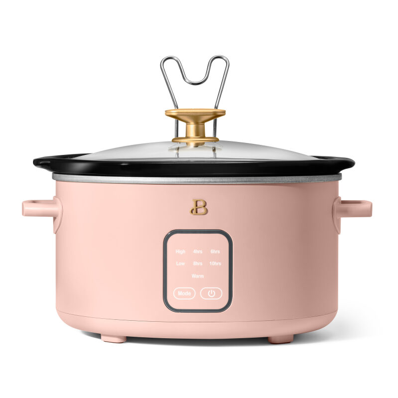 Beautiful 4Qt Slow Cooker with Touch-Activated Display - Perfect for Family Meals
