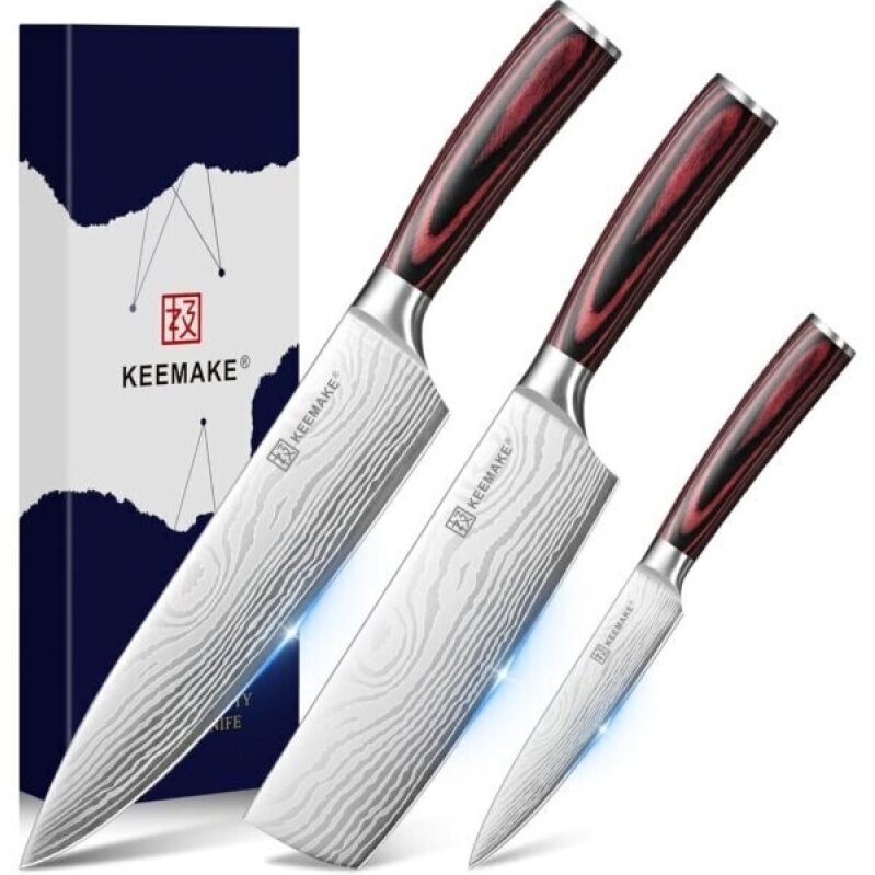 KEEMAKE Three-Piece Knife Set - 52% Off