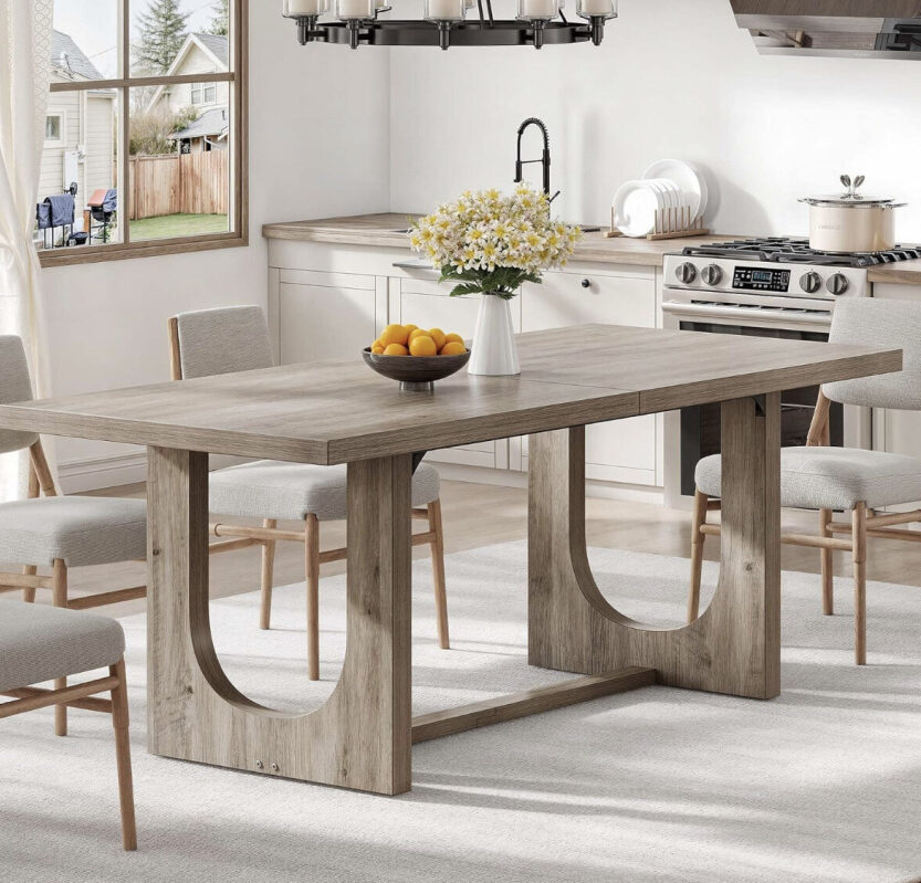 Affordable 6-8 Seater Wooden Dining Table - Great for Family Meals