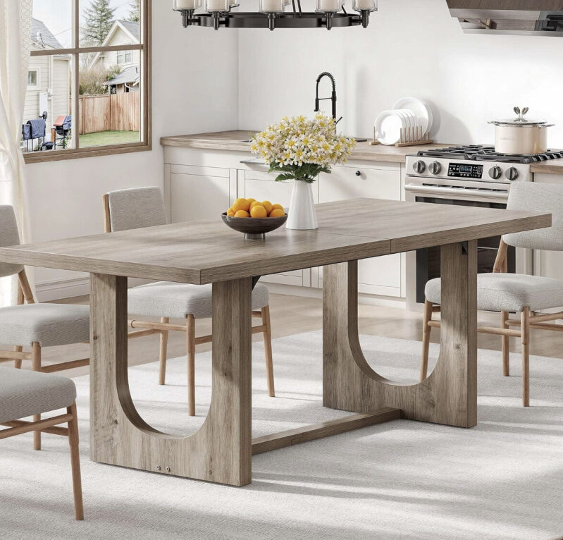 Affordable 6-8 Seater Wooden Dining Table - Great for Family Meals