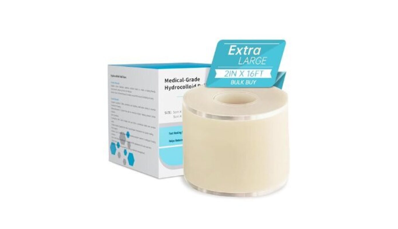 Medical-Grade Hydrocolloid Bandage Roll - 2in x 16ft