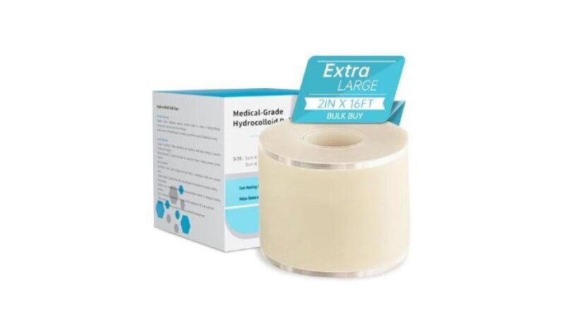 Medical-Grade Hydrocolloid Bandage Roll - 2in x 16ft