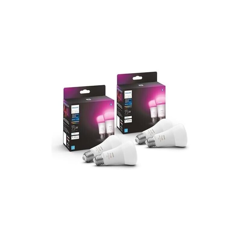 Philips Hue White and Color Ambiance LED Smart Bulb, Open Box