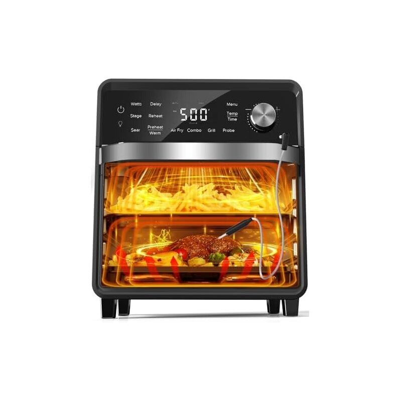 Nuwave Plug-In Grill Air Fryer Oven Combo w/Sheath Heaters