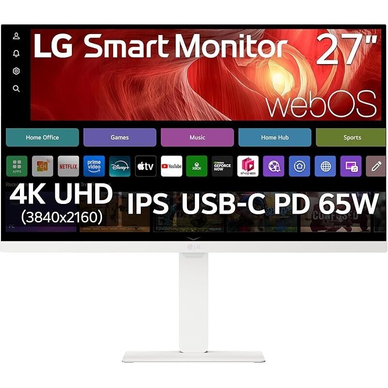 LG 27U730SA-W 27-Inch Smart 4K UHD Monitor - Versatile Display for Work and Play
