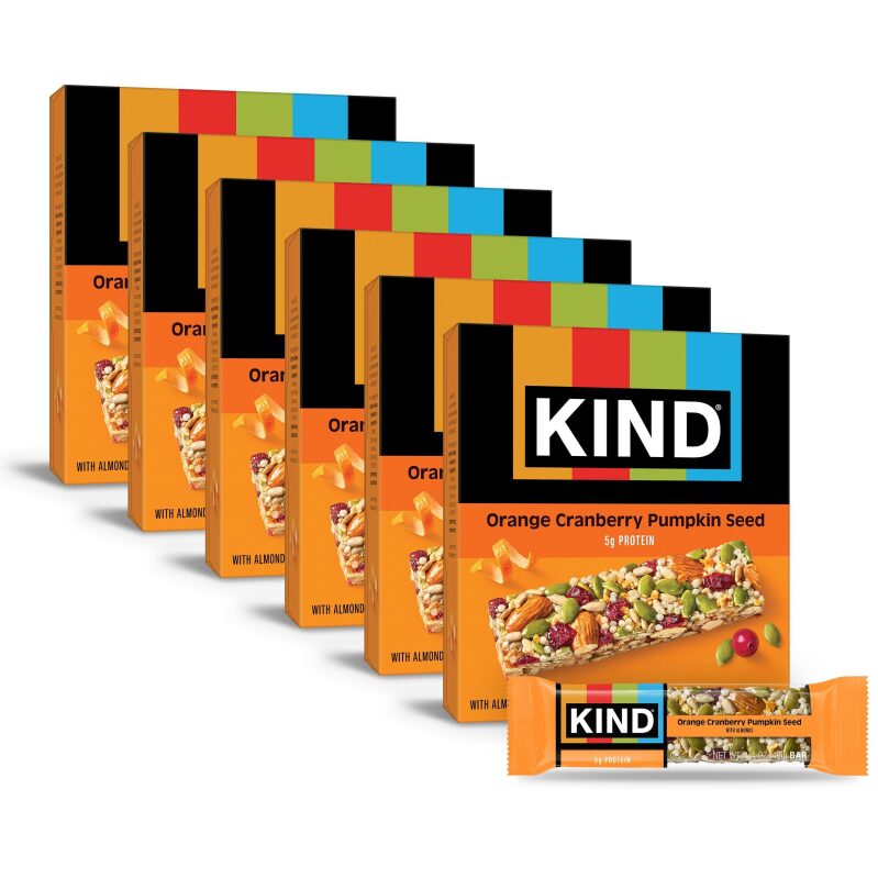 KIND Orange Cranberry Pumpkin Seed Bars - Healthy Snack Deal