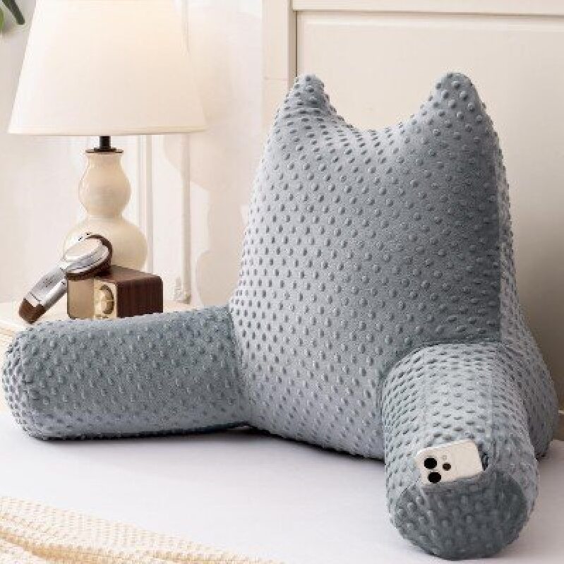 Comfortable Reading Pillow with Cat Design