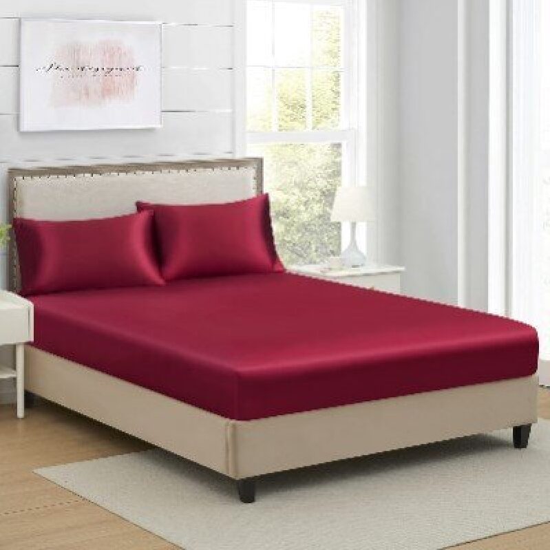 Lanest Housing Silk Satin Bedsheet - Twin XL