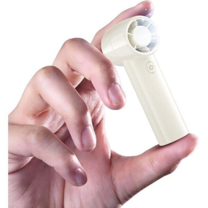 HandFan Portable Handheld Fan - High Speed Mini Personal Turbo Fan, Gloss White