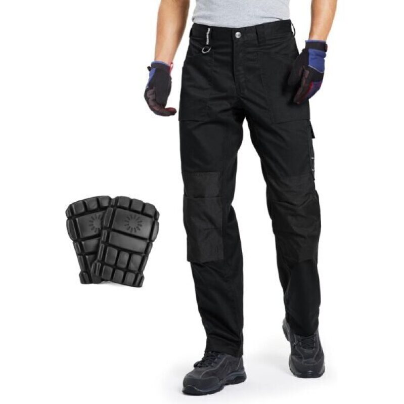 DURAWERK Men’s Work Pants: Reinforced Knee Pads, Construction-Grade Cargo Pants - 55% Off