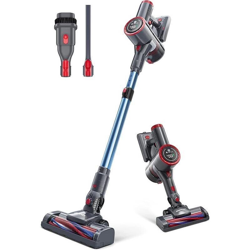Aspiron Cordless Vacuum Cleaner with Large LED Touch Display