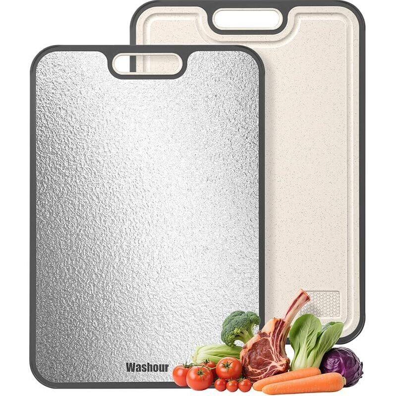 Double Sided Titanium and PP Cutting Board - Ultimate Kitchen Utility