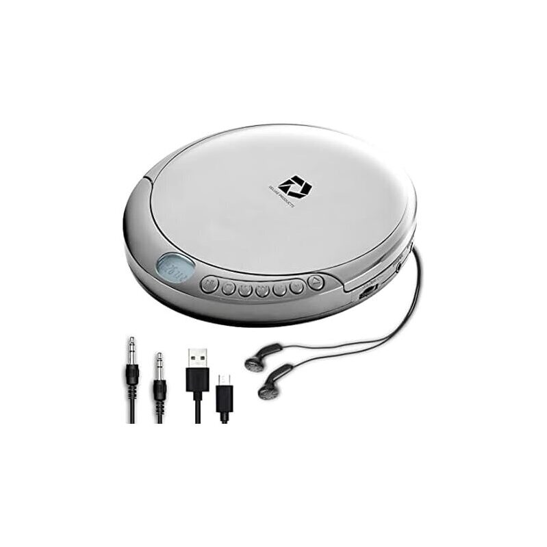 Deluxe Portable CD Player with 60 Second Anti-Skip and Stereo Earbuds