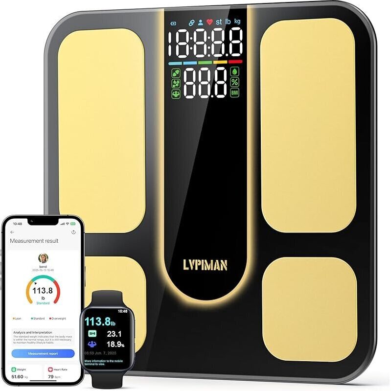 Lvpiman 25-Body Composition Smart Scale - Track Health with Precision
