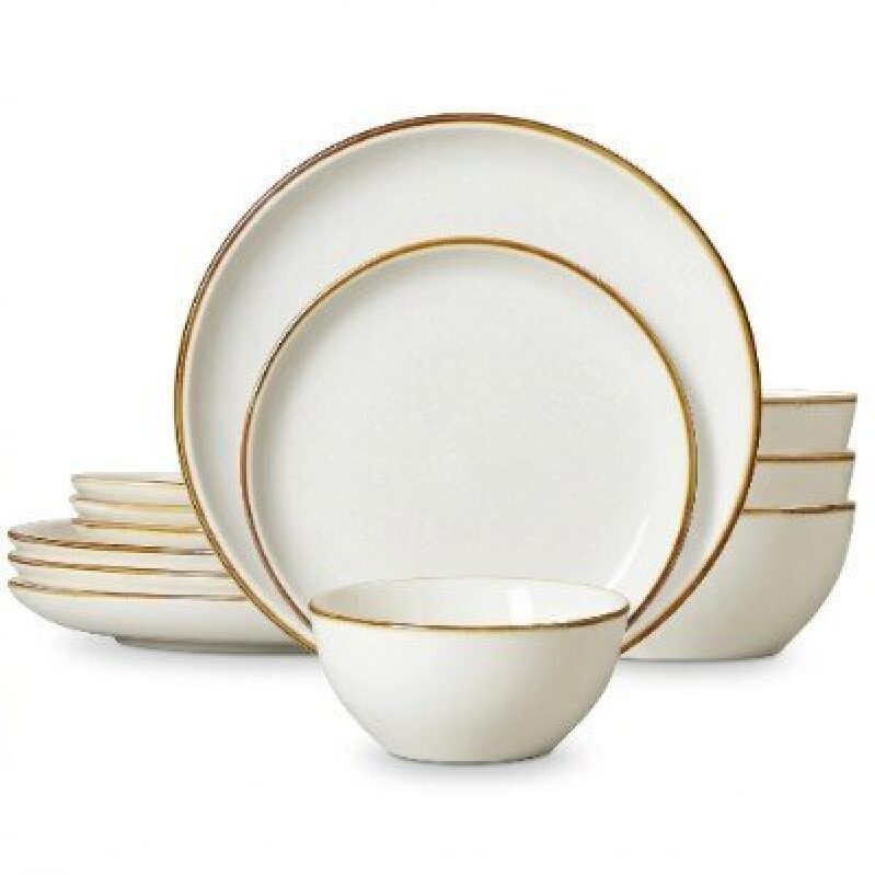 Elegant 12-Piece Ceramic Dinnerware Set for 4