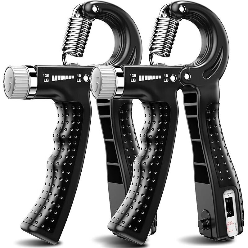 2pk KDG Hand Grip Strengthener with Adjustable Resistance and Counting Function