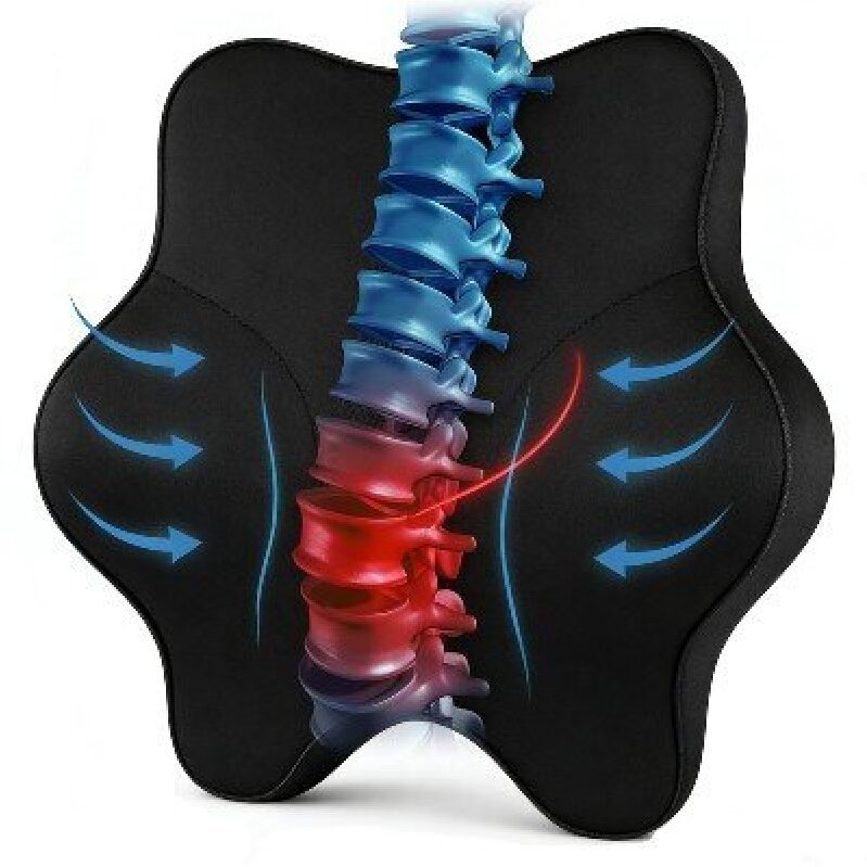 Ergonomic Memory Foam Lumbar Support Pillow