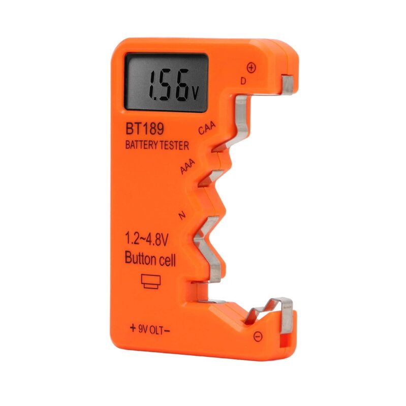 Universal LCD Digital Battery Checker for AA, AAA, C, D, 9V & 1.5V Cells