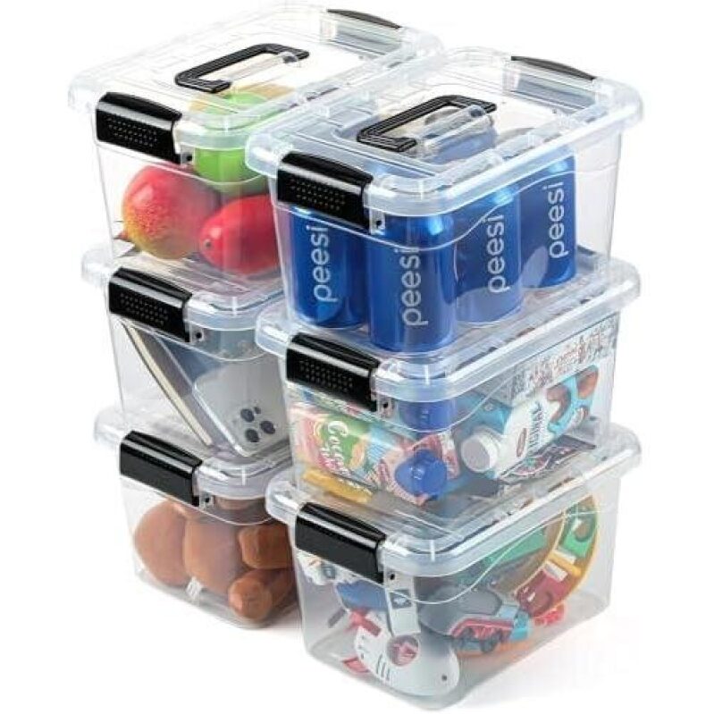 EOENVIVS Plastic Storage Bins with Lids - 50% OFF