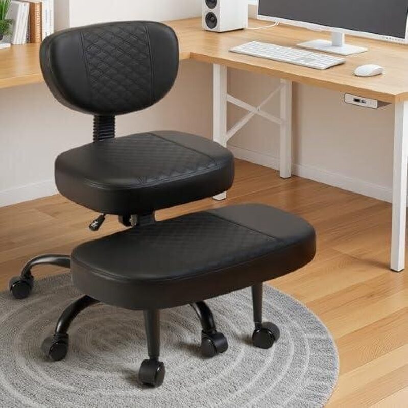 Ergonomically Designed Office Chair with Cross-Leg Support - 50% OFF