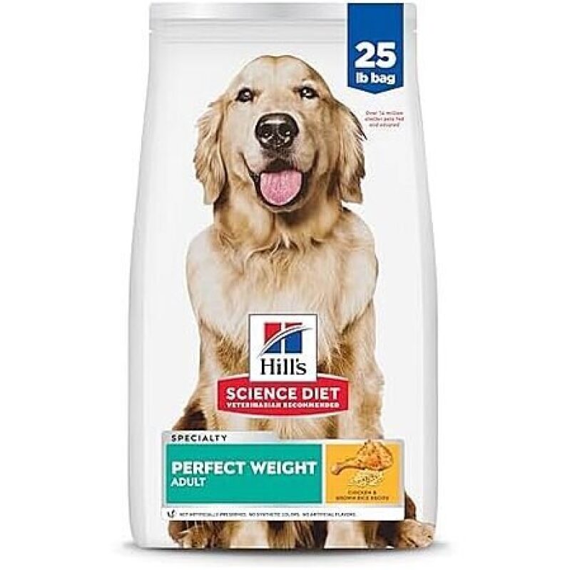 25-lb Hill's Science Diet Adult Perfect Weight Dog Food (Chicken & Brown Rice)
