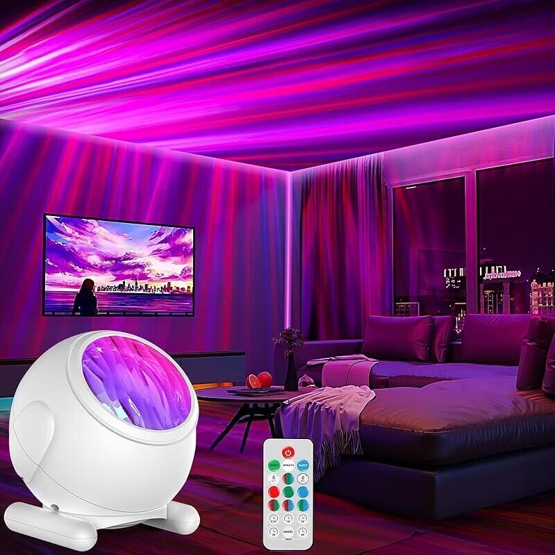 Pedica White with 7 Lights Northern Lights Galaxy Projector