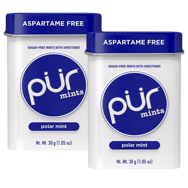 2pk PUR Mints Aspartame Free Mints Made with Xylitol 30pc
