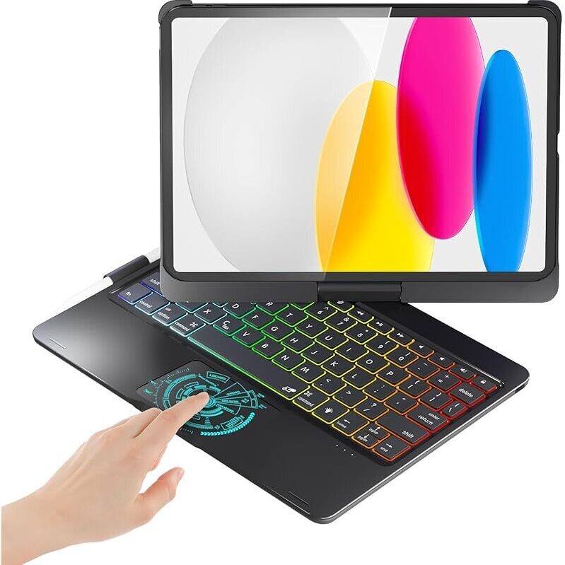 11-in iPad Keyboard Case with Integrated Bluetooth Keyboard
