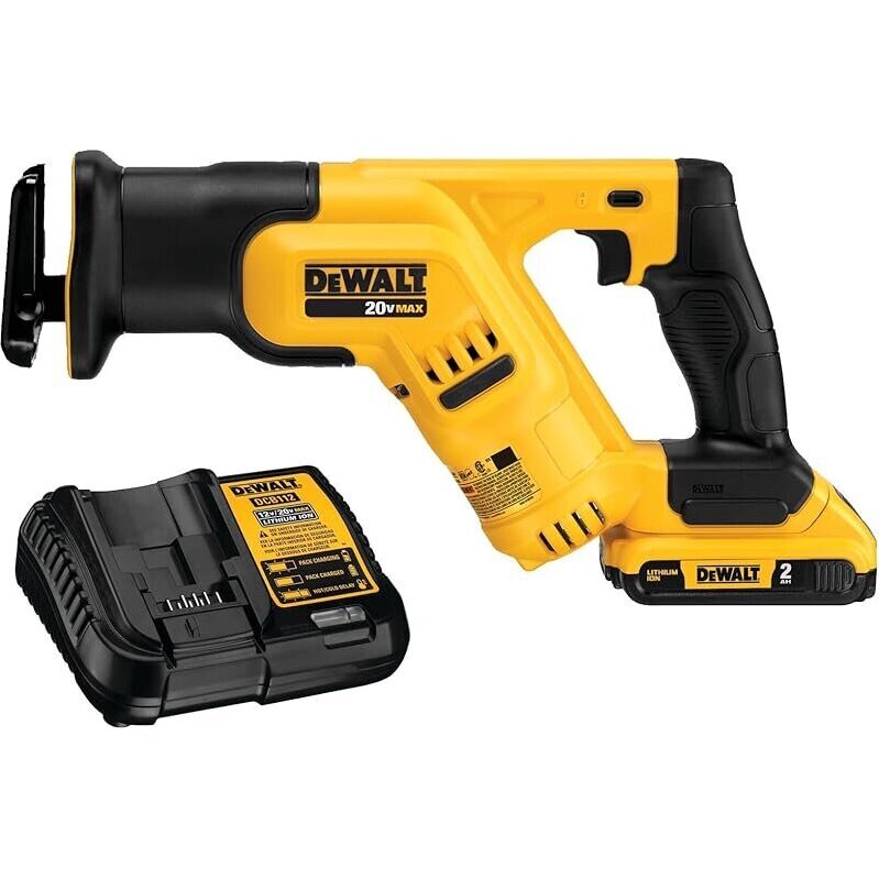 DEWALT 20V MAX Cordless Reciprocating Saw Kit - Compact, Lightweight, and Powerful