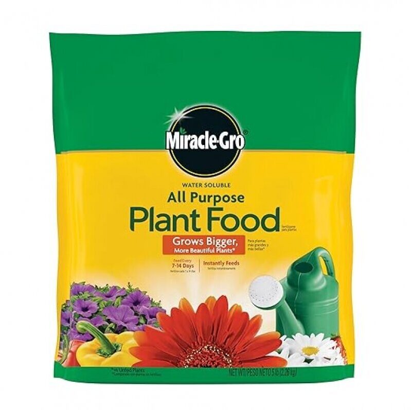 Miracle-Gro Water Soluble All Purpose Plant Food - Fertilizer For All Indoor or Outdoor Plants