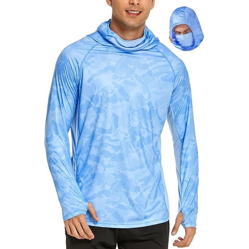 Coorun UPF 50 Sun Protective Hooded Shirt with Mask - Ultimate Comfort