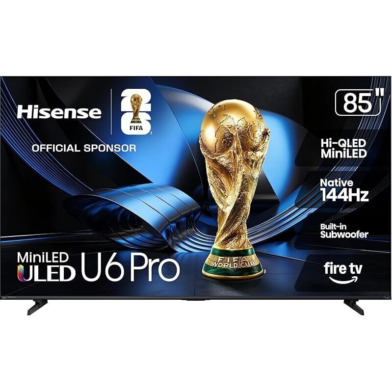 Hisense 85U6SF Pro 85-inch Mini-LED 4K UHD HDR AI Smart Fire TV