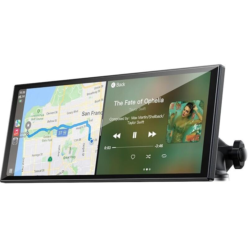 Lamtto 9.26-in Apple CarPlay & Android Auto Wireless Car Display