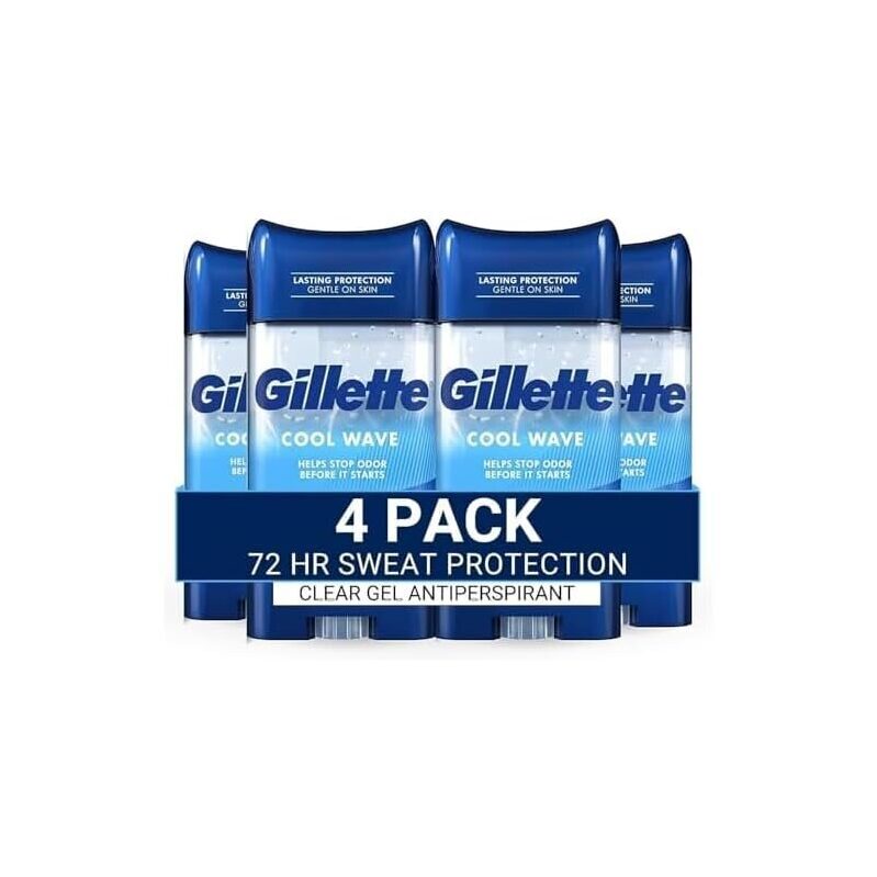 Gillette 4-Pack Antiperspirant and Deodorant for Men - 3.8oz