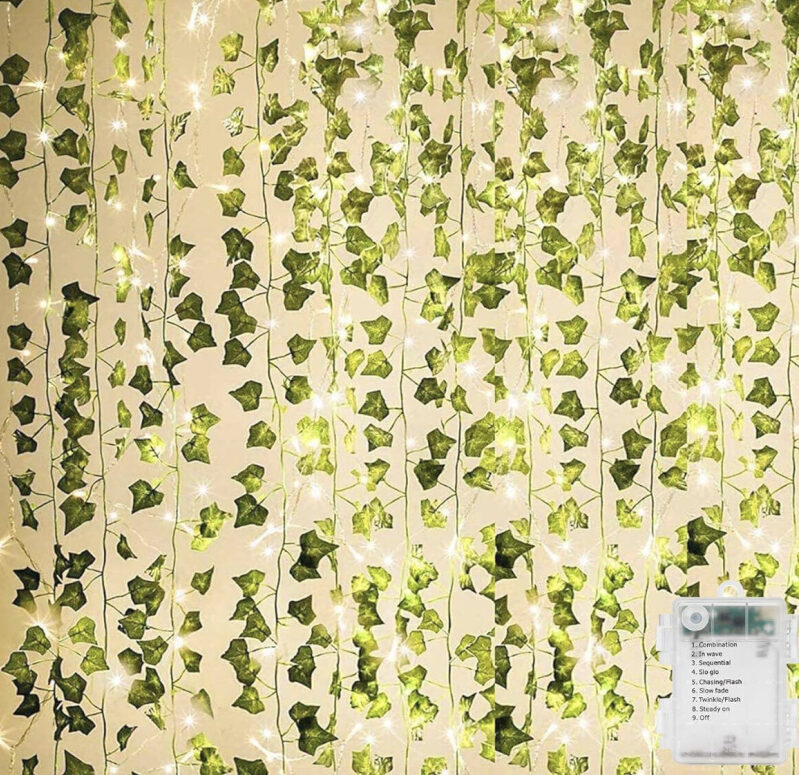 Elegant LED Ivy Garland with Lights - 84Ft, 12 Strands