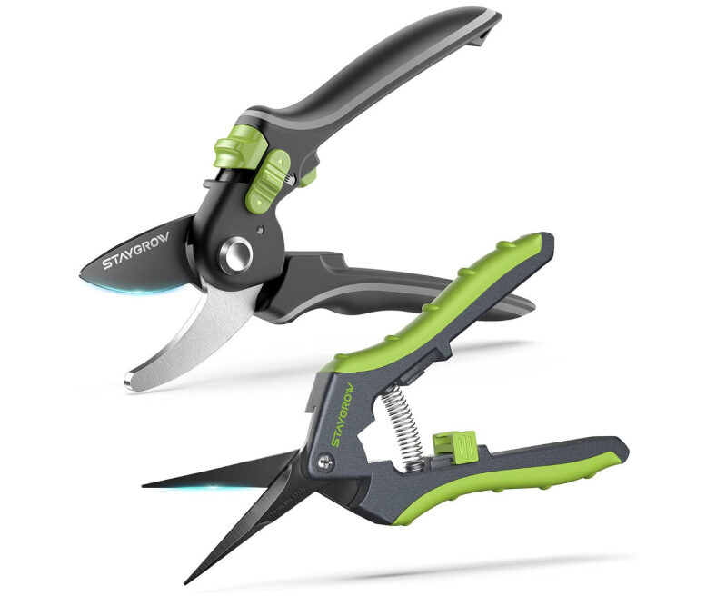 StayGrow Stainless Steel Gardening Shears - Premium Pruning Tool Set