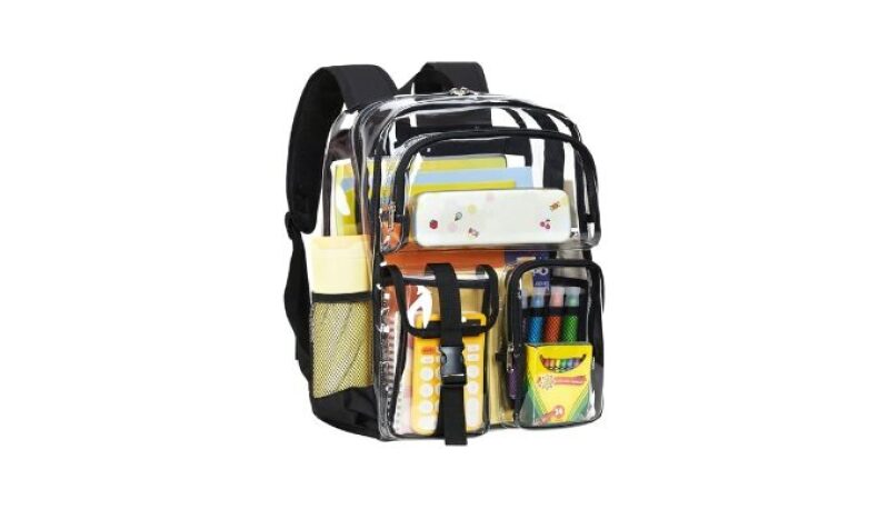 Vorspack Clear Backpack for School - Heavy Duty Transparent Bookbag