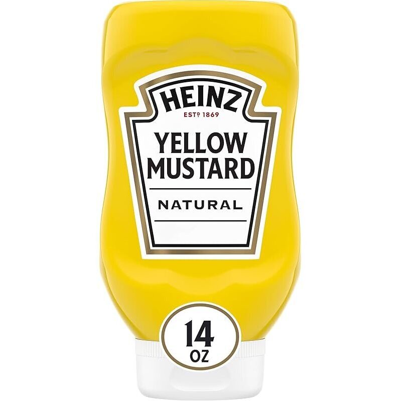 Heinz Yellow Mustard 14oz - Tangy Flavor for Your Meals
