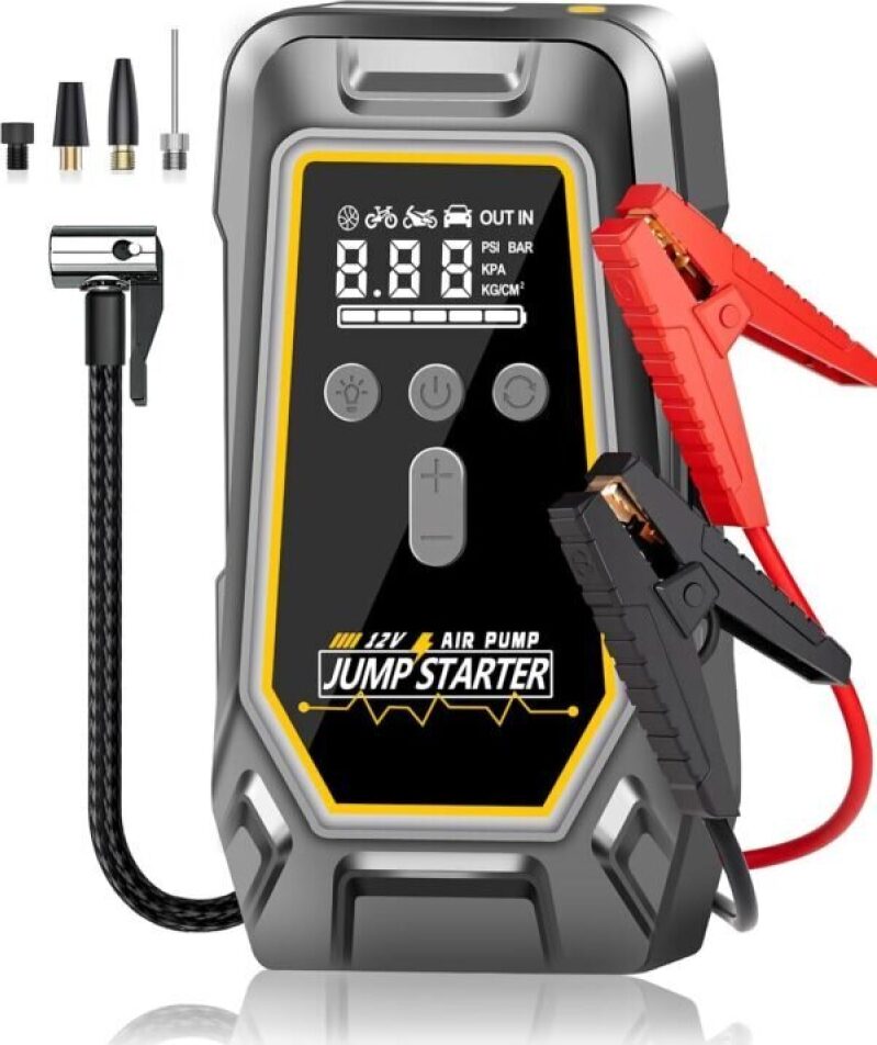 Emergency Air Pump Jump Starter - 50% OFF