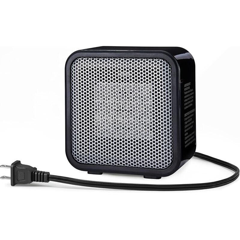 Portable Mini Ceramic Space Heater by Amazon Basics - Compact & Efficient